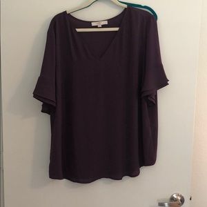 Purple top with cute sleeves